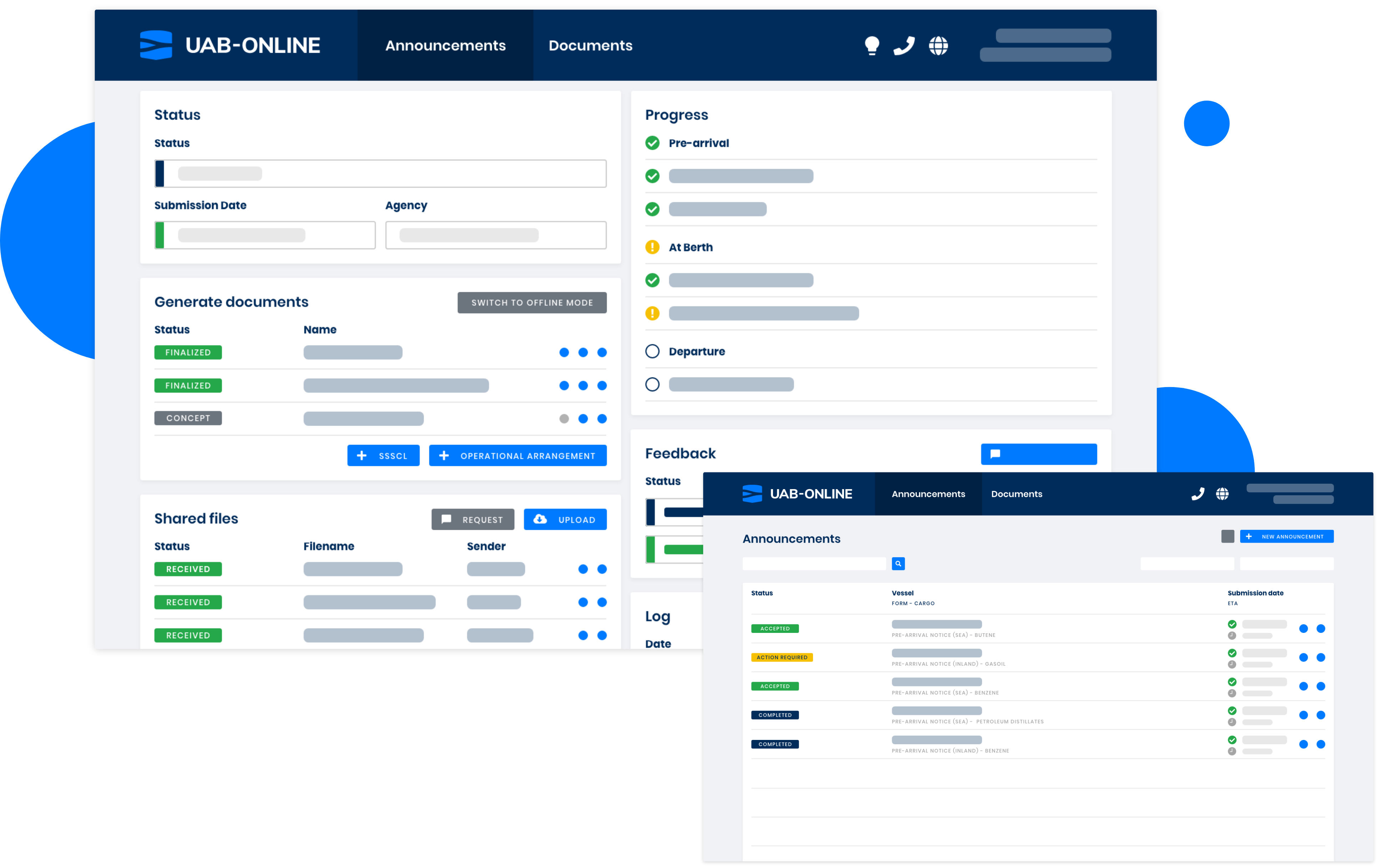 Demonstration UAb-Online product shipping digitalisation